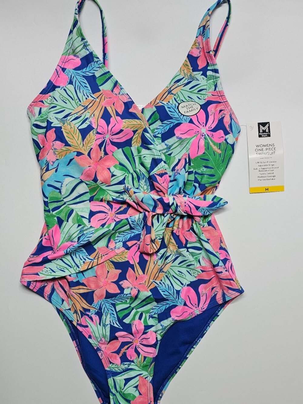 Member's Mark Women's Wrap-Style One-Piece Swimsuit Size M - Picture 3 of 5